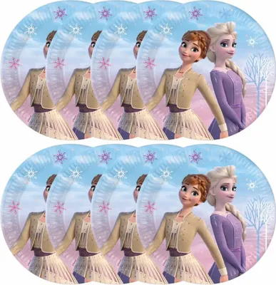 Produktbild von Frozen 2 Geburtstagsteller 23cm 8St.