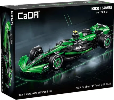 Immagine prodotto di CaDA C64010W Sauber F1 Team C44 2024 1:8 – auto da corsa, set di costruzioni, 2553 pezzi, modello Formula 1 dettagliato