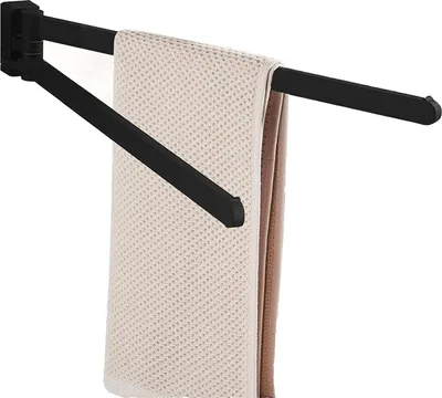 Produktbild von Badezimmer-Trockentang - schwarz - Wandmontage