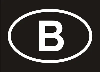 Produktbild von Aufkleber / Autoaufkleber - JDM / Die cut / Auto / OEM - Belgien B - 110x60 mm schwarz - Heckscheibe / Heckscheibenaufkleber