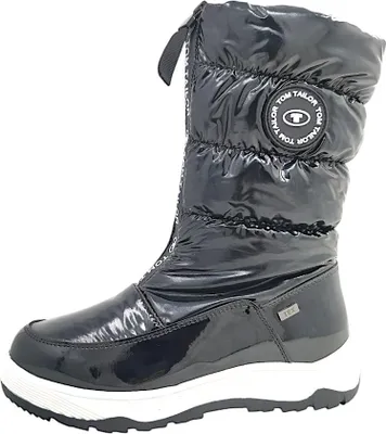 Image de Tom Tailor : chaussures pour enfants, bottes d'hiver pour filles, bottes noires, chaussures de loisirs