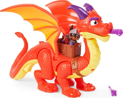 Produktbild von Paw Patrol Rescue Knights Sparks der Drache und Claw, Spielfigur