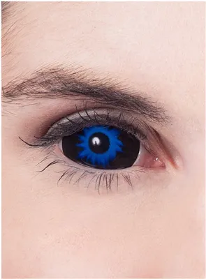 Produktbild von Sclera blau 6 Monatslinsen für Fasching Halloween