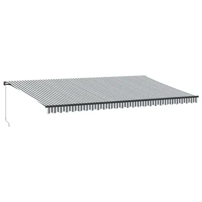 Immagine prodotto di Tenda Retrattile Manuale con LED Antracite e Bianco 600x300 cm