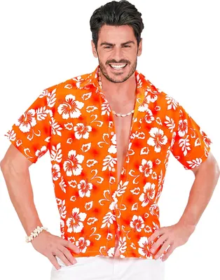 Obrázek produktu pro ORANŽOVÉ BAREVNÉ KOŠILE HAWAI velikost XXL