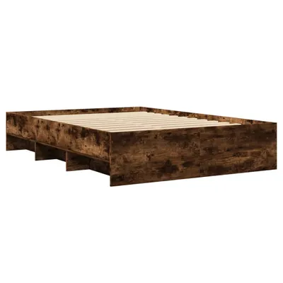 Obrázok produktu pre Posteľný rám bez matraca dymový dub 120x200 cm kompozitné drevo
