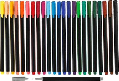 Produktbild von Colortime Fineliner Set 24 Farben 0,7mm zum kreativen Zeichnen