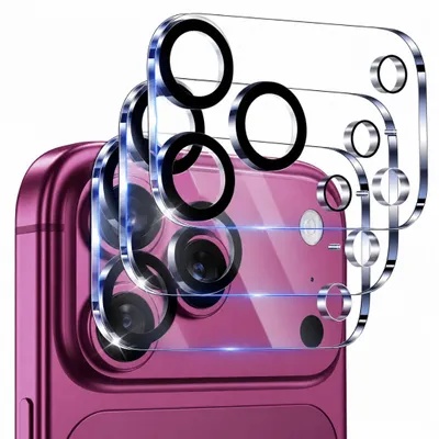 Produktbild von 3x Schutzglas für Apple iPhone 18 Pro Max Kamera Schutz Glaslinse Panzerfolie 9H