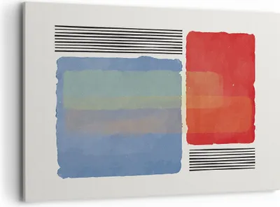 Produktbild von Bild auf Leinwand - Leinwandbild - Einteilig - Stück Geometrisch Rechtecke - 100x70cm - Wand Bild - Wanddeko - Wandbilder - Leinwanddruck - Bilder - Wanddekoration - Leinwand bilder - AA100x70-4809
