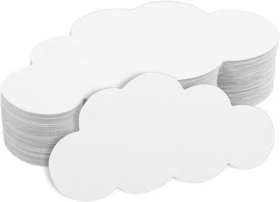 Produktbild von Weißer Wolken Dekor 100 Stück Doppelseitig
