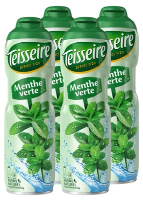 Produktbild von Teisseire Sirup Grüne Minze 600ml für Cocktails (4er Pack)