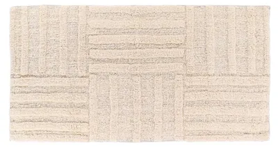 Produktbild von TENDANCE | Badezimmerteppich - Badematte - 45 x 90 cm - beige - Duschvorleger - Badtextilien - Streifenmuster