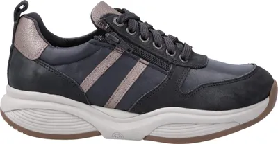 Produktbild von Xsensible SWX3 Lady Damen Sneaker, Halbschuhe, Schnürer, Leder, Blau - Damenschuhe Bequeme Schnürschuhe, Blau, leder
