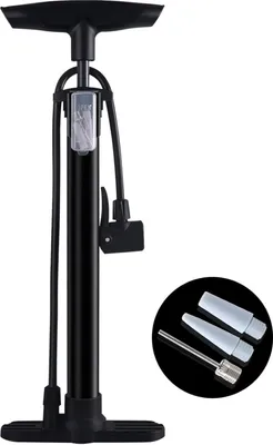 Image de Pompe à air pour vélos Presta Schrader 160PSI Noir