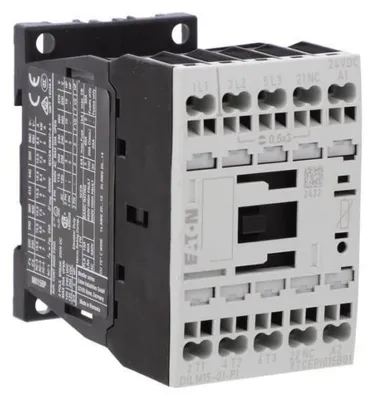 Imagen del producto de Eaton DILM15-01 (24VDC)-PI, contactor de potencia, 3 contactos normalmente abiertos, 95 A, 1 unidad