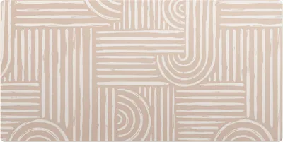 Produktbild von Geometrische Linien– Schreibtischunterlage – Schreibtisch Tischunterlage – 90x45 cm – Unterlage Groß Schreibtischmatte