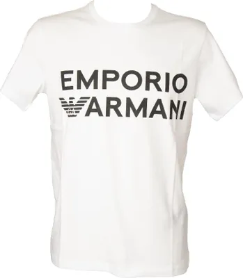 Immagine prodotto di T-shirt uomo EMPORIO ARMANI maglia mezza manica girocollo con logo stampato puro cotone articolo 211831 3R479, EUR L - CN 180/104A - BR G - MX G, Cotone 100%