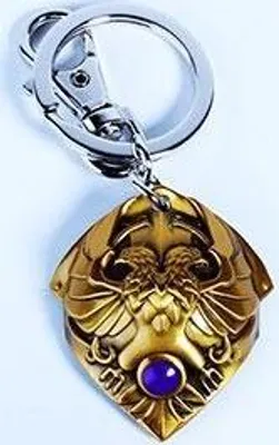 Produktbild von Warhammer 40K Metall-Schlüsselanhänger Custodian Shoulder Plate