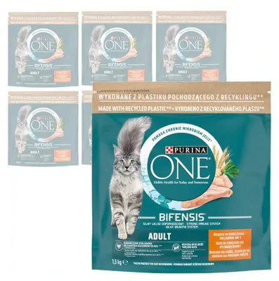 Produktbild von Purina One Bifensis Adult 6x1,5kg Trockenfutter für Katzen mit Huhn