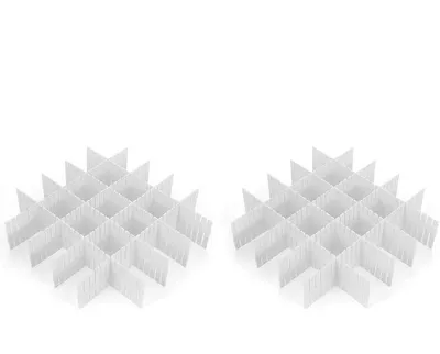 Produktbild von 16 Stück Schubladenteiler Kunststoff Schubladentrenner Verstellbar Schubladen Organizer Drawer Dividers Fachteiler Schubladeneinteiler für Schrank Unterwäsche Socken DIY Schreibtisch Organizer