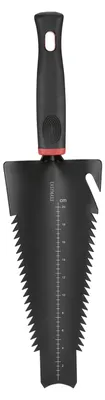 Productafbeelding van 4-in-1 wortelschep, multifunctionele schep voor graven, doorsnijden en beplanten, 4-in-1 wortelschep met schep, zaag, dieptemeter en multihaak