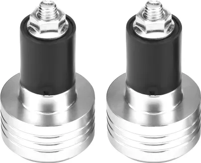 Obrázek produktu pro Pár 22 mm univerzálních hliníkových koncovek řídítek motocyklu zátěžová zátka stříbrná