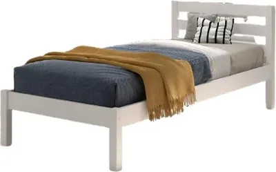 Produktbild von FURNLUX Kids Einzelbett Pino Weiss 90x200cm / Hauptfarbe: Weiß / Abmessungen: 98 x 211 x 85 cm