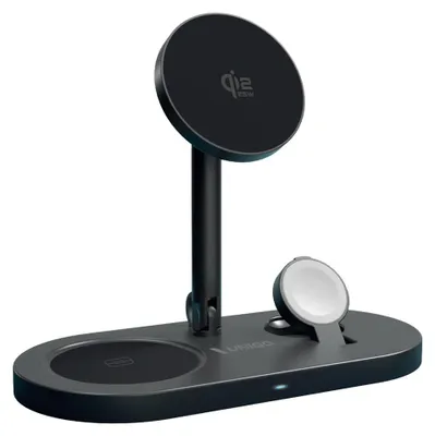 Produktbild von UNIQO Faltbare 3-In-1-Qi2-Wireless-Ladestation Mit 25 W Und Mitgeliefertem Ladegerät