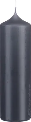 Produktbild von Altarkerzen 10% BW Anteil (Bienenwachs Kerzen) Grau 400 x Ø 80 mm, 2 Stück, Kerzen mit Dornbohrung in RAL Kerzengüte Qualität
