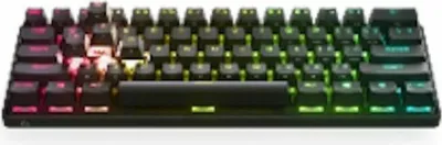 Produktbild von SteelSeries Apex Pro Mini Schwarz Wireless Wireless Backlit LCD AZERTY Tastatur