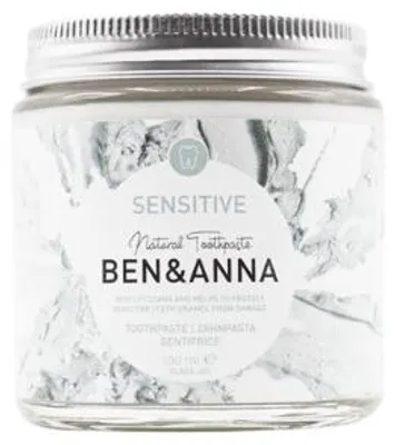 Productafbeelding van Ben & Anna Toothpaste in Glass Jar Without Fluoride (Sensitive) 100 ml