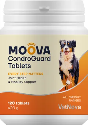 Produktbild von MOOVA® CondroGuard Tablets – Gelenk-Supplement für Hunde und Katzen, 120 Tabletten