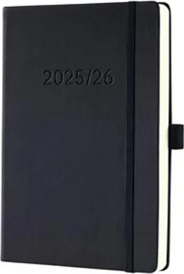 Produktbild von sigel Buchkalender Conceptum 2025/2026 ca. DIN A5 schwarz