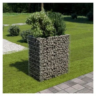 Produktbild von Gabion Hochbeet aus verzinktem Stahl, 90 x 50 x 100 cm