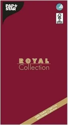 Produktbild von 10 Papstar Tischdecke, Tissue ROYAL Collection 120 cm x 180 cm bordeaux 81820