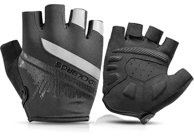 Produktbild von RockBros Fahrradhandschuhe Kurzfinger mit Polsterung Größe L