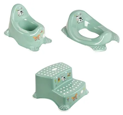 Produktbild von Funny Farm Töpfchentrainingsset: Töpfchen, Toilettensitz und Tritthocker
