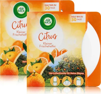Produktbild von Air Wick Gel-Lufterfrischer Kleiner Helfer Citrus - Raumduft (2er Pack)