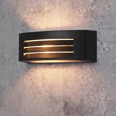 Produktbild von Rustikale Außenwandleuchte "in grau E27 bis zu 20 Watt Außenleuchte IP44 Wandlampe für Hof & Garten