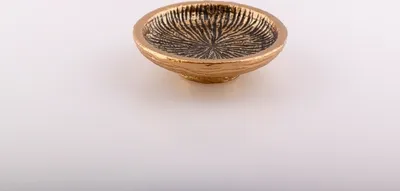 Produktbild von Räucherschale Ø außen 11 cm Aluminium, Gold/Anthrazit, rund