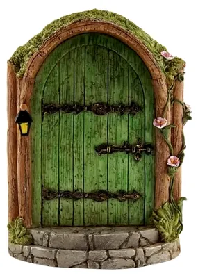 Produktbild von Grüne Feentür aus Holz für den Garten
