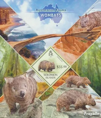Produktbild von Briefmarken Salomoninseln 2013 Mi Block 179 (kompl. Ausg.) postfrisch Wombats