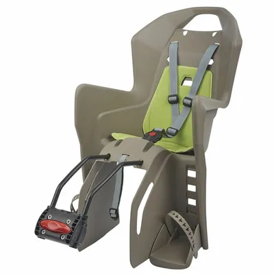 Produktbild von POLISPORT Koolah FF Kinderfahrradsitz hinten Rahmenmontage - Braun/Grün