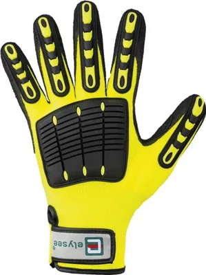 Produktbild von Elysee Handschuh EN 420 Kat.I Resistant Gr.10 Kunstfasern leuchtend gelb/schwarz