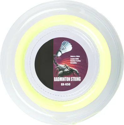 Immagine prodotto di 0,72 mm 200 m Badminton Racquet String Nylon Training Racket Line BX 650 Giallo fluorescente