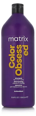 Productafbeelding van Matrix Total Results Color Obsessed, 1000 ml, Shampoo, Professioneel, Voor vrouwen, Geschikt voor gekleurd haar, Beschermt de kleur, Reinigend, Geeft glans, AI-gegenereerde afbeelding