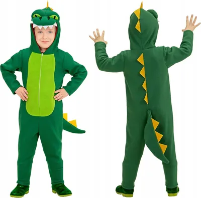 Produktbild von Kostüm Outfit Verkleidung Overall DINOSAURIER Drache Karneval 2-3 Jahre Ball