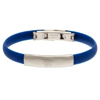 Produktbild von Rangers FC - Wappen - Armband, Silikon BS4247 (Einheitsgröße) (Blau/Silber)