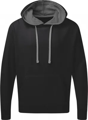 Produktbild von SG SG24 | Men's Contrast Hoodie - Kapuzensweat für Herren - Farbe: Black/Grey - Größe: S