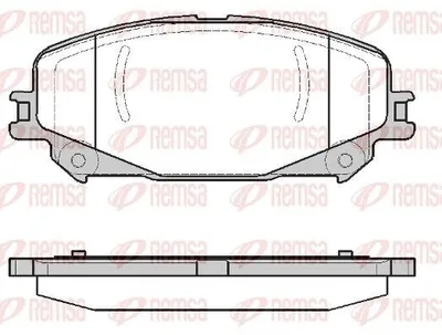 Produktbild von REMSA 1318.30 Bremsbeläge Satz Vorne Bremsklötze für RENAULT Megane IV Grandtour (K9A/M/N) Megane IV Schrägheck (B9A/M/N) Captur II Espace V (JR)